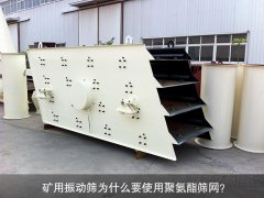 礦用振動(dòng)篩為什么要使用聚氨酯篩網(wǎng)？